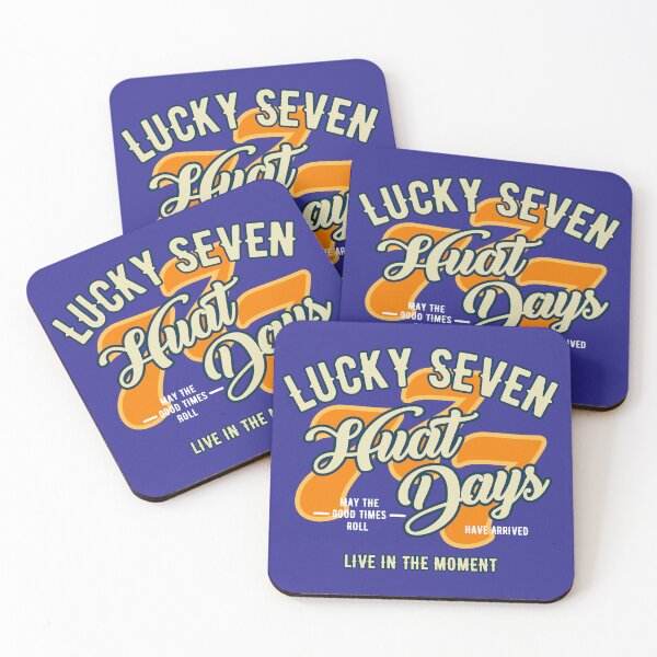 Item preview, Lucky Seven - Chinese New Year - Huat Days - Live In the Moment designed and sold by The magic  Yellow bus.