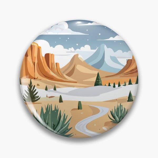 Item preview, Winter Inspired Desert Landscape designed and sold by CosioInc.