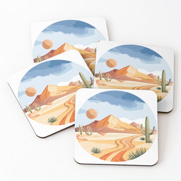 Item preview, Watercolor Desert Landscape designed and sold by CosioInc.