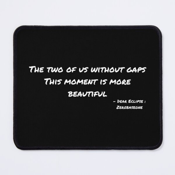 Item preview, Dear Eclipse By Zerobaseone Lyrics designed and sold by ArtRaftPro.