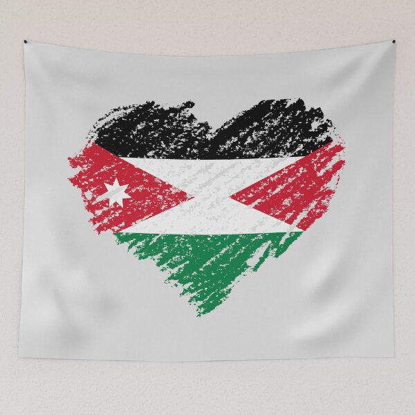 Item preview, Palestine Jordan Scribble flag designed and sold by Mo5tar.
