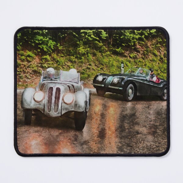 Item preview, Vintage racing cars in the Mille Miglia classic car race designed and sold by Ermes.S.