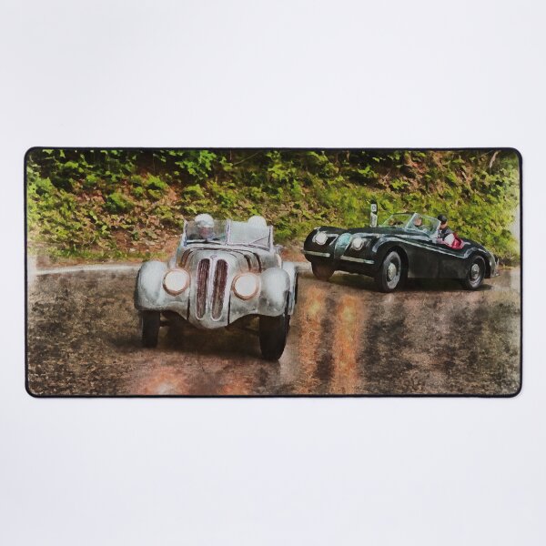 Item preview, Vintage racing cars in the Mille Miglia classic car race designed and sold by Ermes.S.