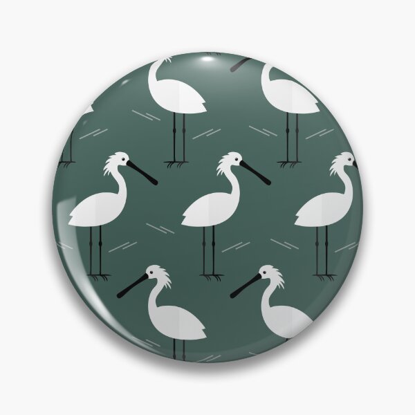 Item preview, Spoonbills on green designed and sold by reneesillus.