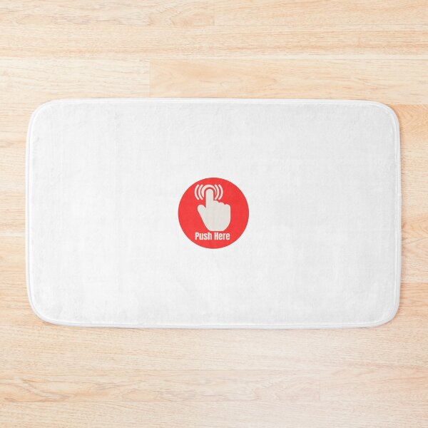 Item preview, Push Here - Red Sticker designed and sold by ha11e11.