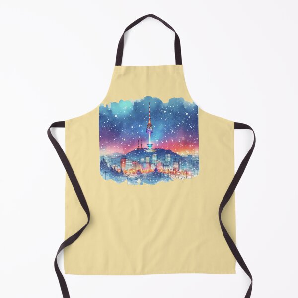 Item preview, Stunning Night View of Seoul's Namsan Tower at Christmas, designed and sold by PaintMeWorld.