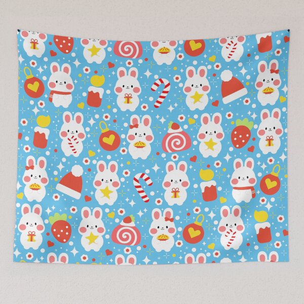 Item preview, Christmas Cheer: Festive Rabbits with Pie & Candies designed and sold by Tulip Creators .