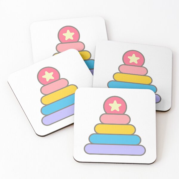 Item preview, Kid Hand Drawn Cute and Colorful Baby Elements pyramid toy designed and sold by nuchz.