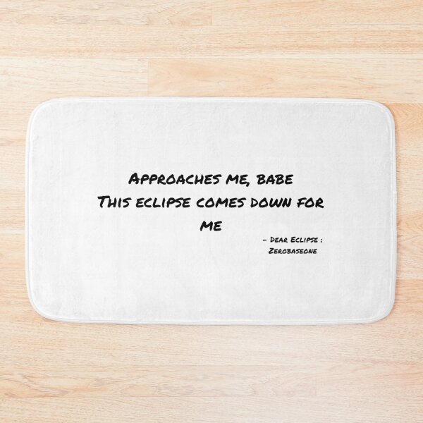 Item preview, Dear Eclipse By Zerobaseone Lyrics designed and sold by ArtRaftPro.