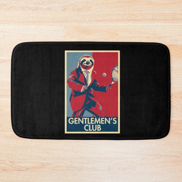Item preview, Gentlemens Club Funny Sloth Tennis Player designed and sold by TrueArtsStore.