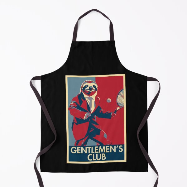 Item preview, Gentlemens Club Funny Sloth Tennis Player designed and sold by TrueArtsStore.