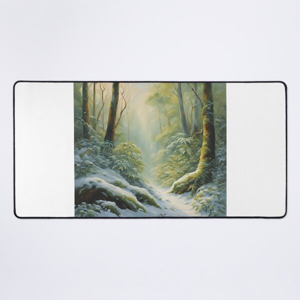 Item preview, Tranquil Winter Forest Path with Soft Sunlight designed and sold by RaiyaTees.