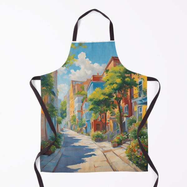Item preview, Charming Mediterranean Street with Colourful Houses designed and sold by RaiyaTees.