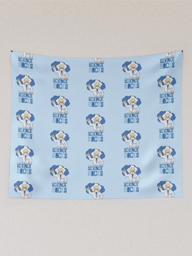 Aperçu 2 sur 3. Tentures avec l'œuvre Science Rocks créée et vendue par Fanverse Merchandise.