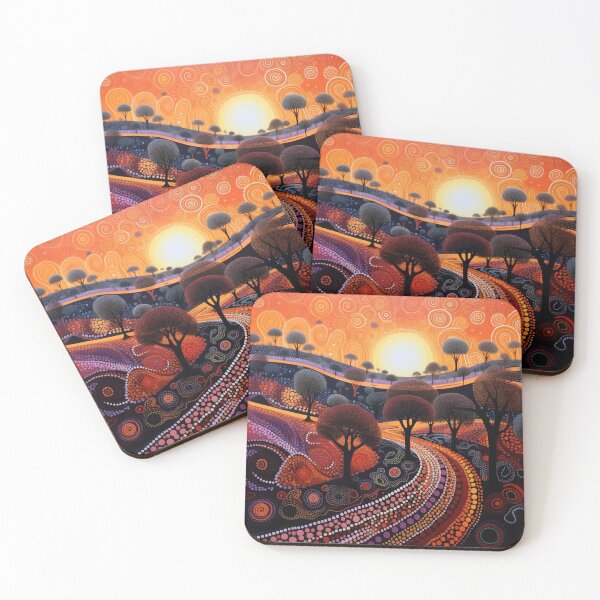 Item preview, Aboriginal Inspired Dot Art - Magic Way designed and sold by GrinGalore.