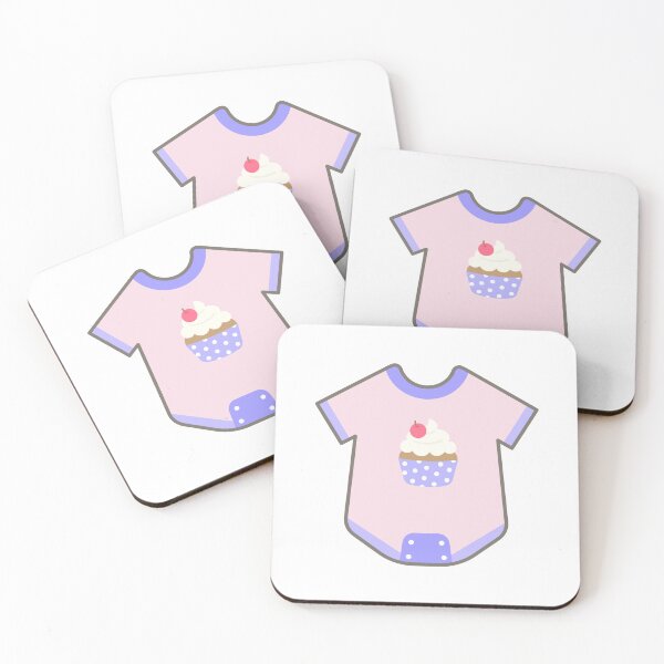 Item preview, Kid Hand Drawn Cute and Colorful Baby Elements cherry cupcake romper designed and sold by nuchz.
