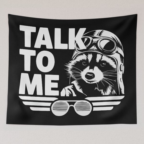 Item preview, Raccoon Pilot - Talk to Me designed and sold by RebeccaRe.