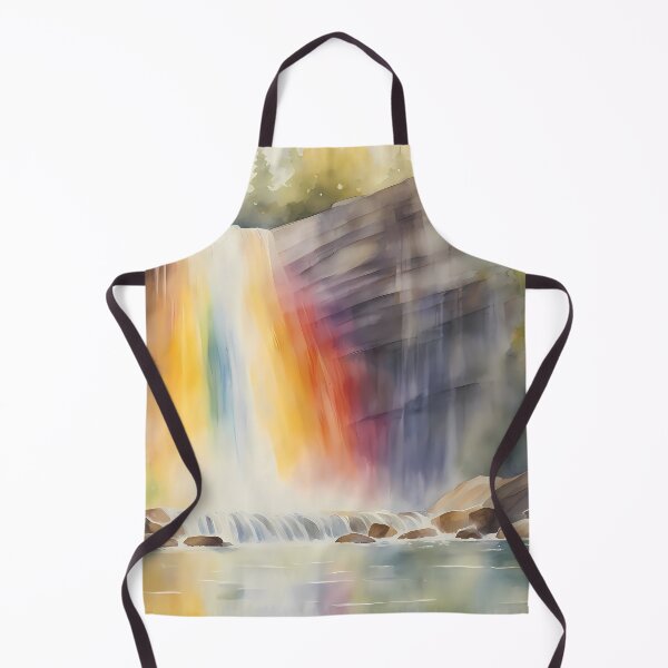 Item preview, Rainbow Waterfall in Forest designed and sold by CalmnessbyChoice.