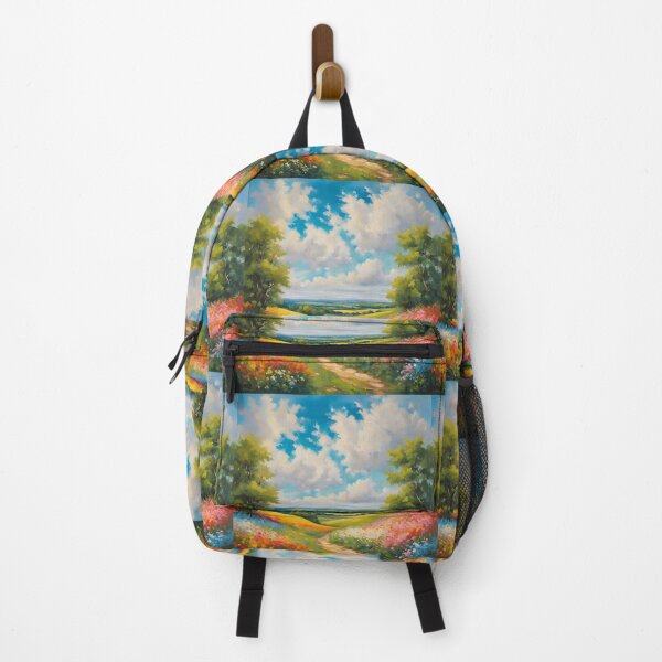 Item preview, Idyllic Countryside Landscape with Colourful Wildflowers designed and sold by RaiyaTees.