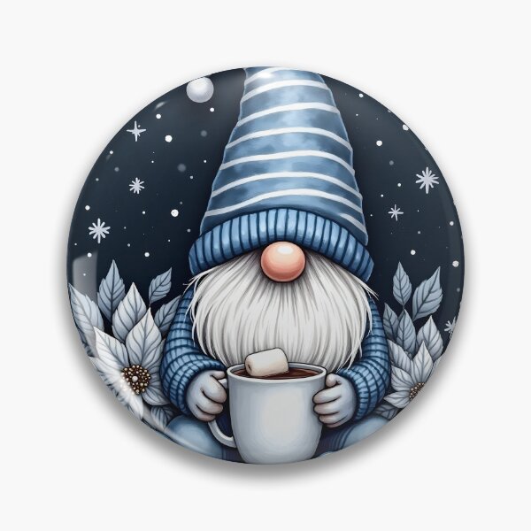 Item preview, Cozy Christmas Gnome with Hot Chocolate designed and sold by Raluk.