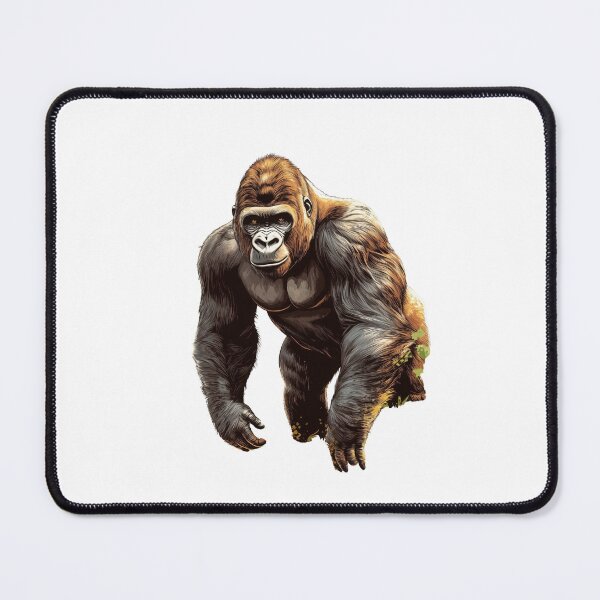 Item preview, High-quality vector illustration of a gorilla (or King Kong), with strong, expressive details and a powerful, realistic pose. designed and sold by ThaiArtShop.