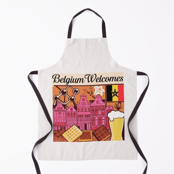 Item preview, Belgium Welcomes Flag Map designed and sold by AnimalsDH305.