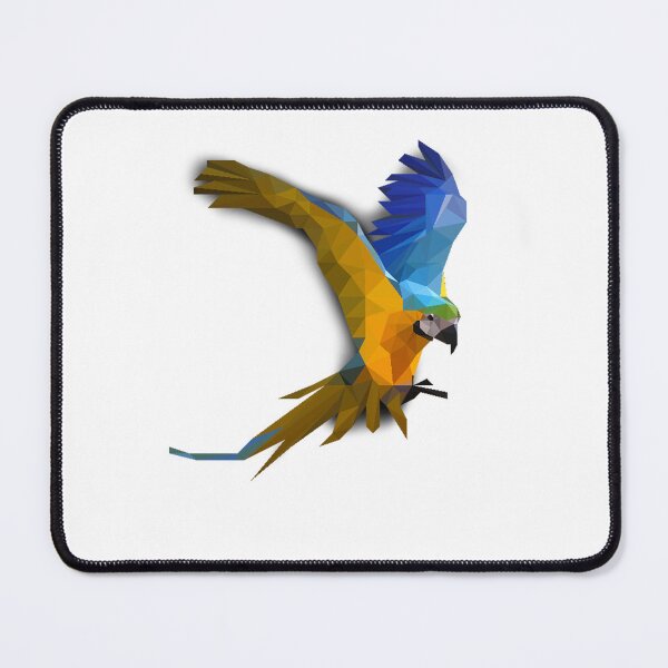 Item preview, Geometric Macaw Parrot – Vibrant Low Poly Bird Design designed and sold by OrangePoly.