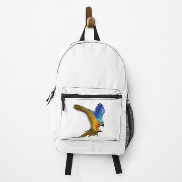 Item preview, Geometric Macaw Parrot – Vibrant Low Poly Bird Design designed and sold by OrangePoly.