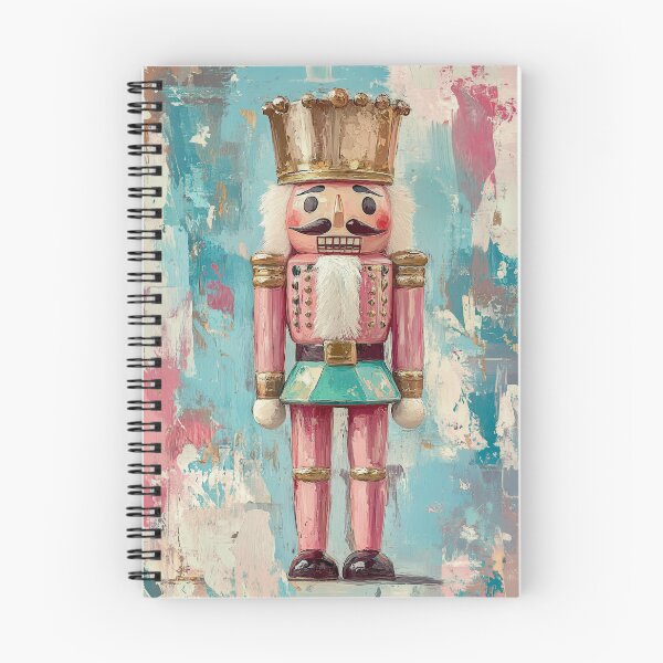 Item preview, Vintage Pink Nutcracker Art Print - Whimsical Christmas Decor - Festive Holiday Illustration designed and sold by Very Peculiar.