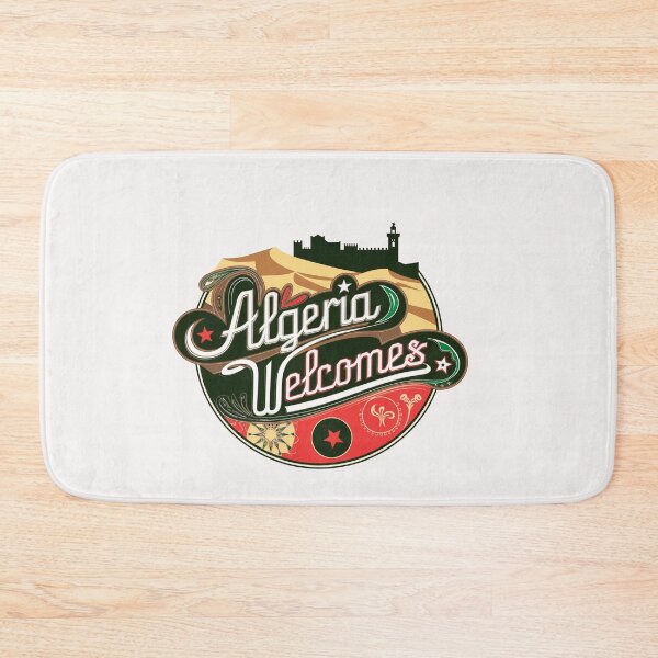 Item preview, ALGERIA WELCOMES FLAG MAP designed and sold by AnimalsDH305.