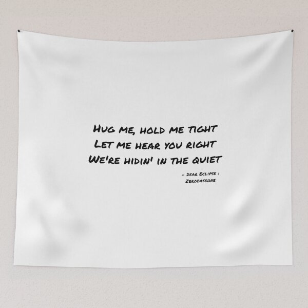 Item preview, Dear Eclipse By Zerobaseone Lyrics designed and sold by ArtRaftPro.