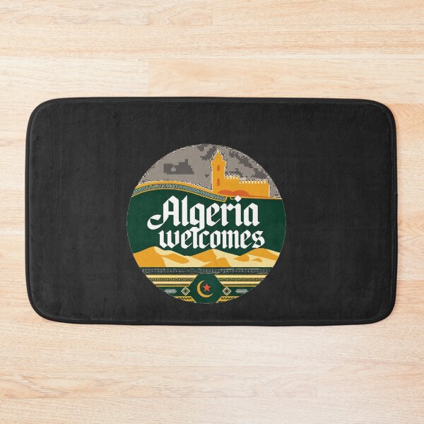 Item preview, ALGERIA WELCOMES FLAG MAP designed and sold by AnimalsDH305.