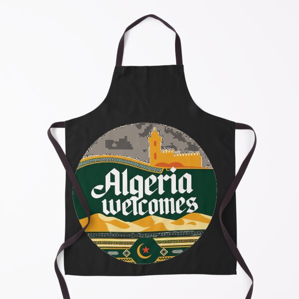 Item preview, ALGERIA WELCOMES FLAG MAP designed and sold by AnimalsDH305.