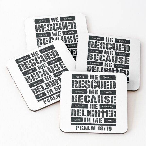 Item preview, Psalm 18:19 He Rescued Me Because He Delighted In Me designed and sold by plushism.