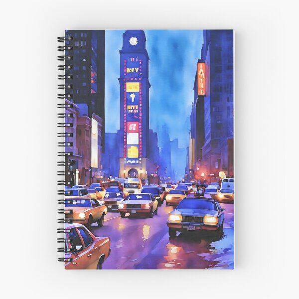 Item preview, First Snow in Times Square designed and sold by RCWatercolours.