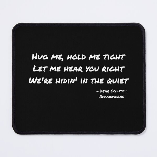 Item preview, Dear Eclipse By Zerobaseone Lyrics designed and sold by ArtRaftPro.