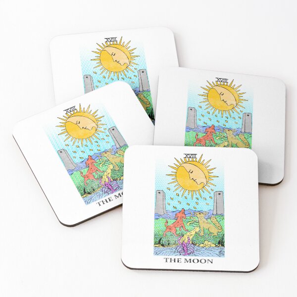 Item preview, The Moon tarot card     - Rider-Waite Smith tarot    designed and sold by Rebel Journey.