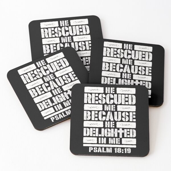 Item preview, Psalm 18:19 He Rescued Me Because He Delighted In Me designed and sold by plushism.