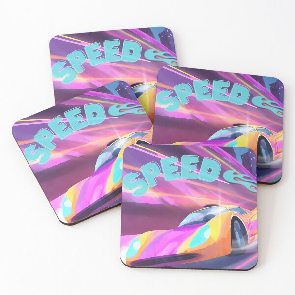 Item preview, Speed – Vibrant Retro Futurism Racing Art designed and sold by WanderInq.