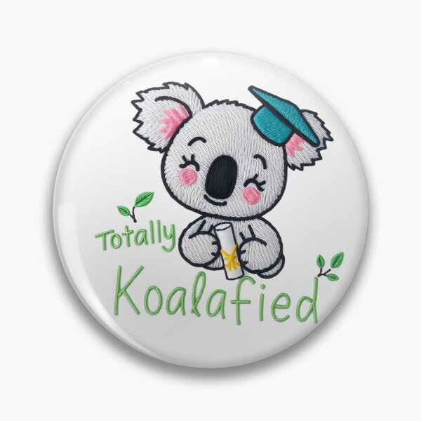 Item preview, Totally Koalafied Funny Koala Embroidery  designed and sold by svarupa.