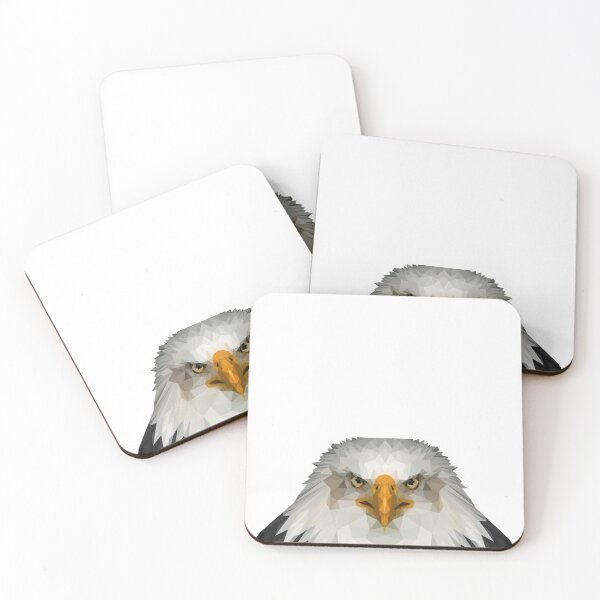 Item preview, Geometric Bald Eagle – Bold Low Poly Wildlife Art designed and sold by OrangePoly.