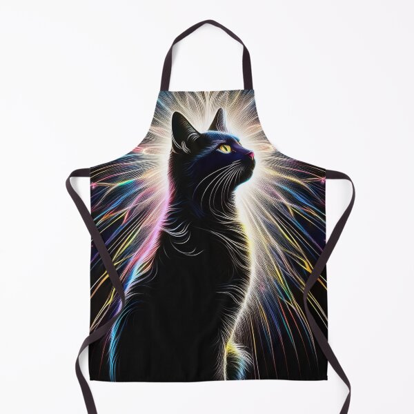 Item preview, Beautiful cat silhouette with colors bursting designed and sold by Photopat.