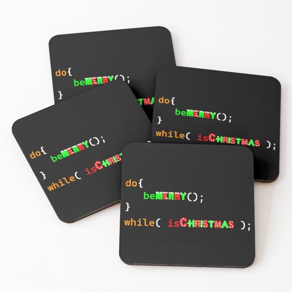 Artikelvorschau, Frohe Weihnachten, do While-Schleife (Programmierdesign) entworfen und verkauft von Red Jacket Technologies.