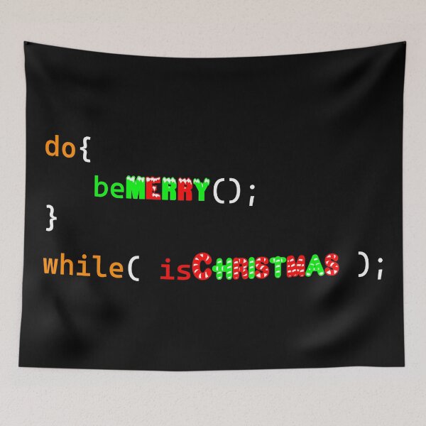 Artikelvorschau, Frohe Weihnachten, do While-Schleife (Programmierdesign) entworfen und verkauft von Red Jacket Technologies.