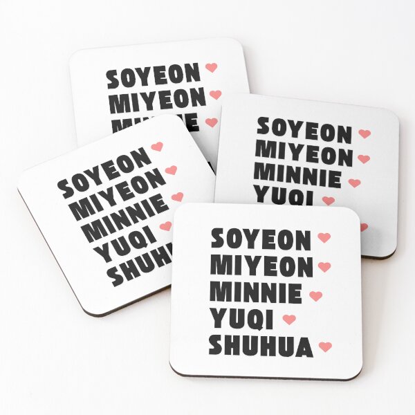 Item preview, (G)I-DLE with Member Names Kpop Group Design  designed and sold by AJUNICE STUDIO.