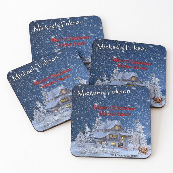 Item preview, Merry Christmas Under Snow square format designed and sold by MickaelTukson.
