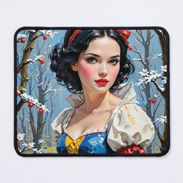 Item preview, Snow White - Classic Fairytale Princess in Enchanted Snowy Forest Scene designed and sold by ShamanIwoArt.
