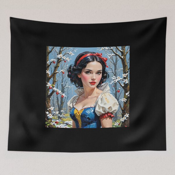 Item preview, Snow White - Classic Fairytale Princess in Enchanted Snowy Forest Scene designed and sold by ShamanIwoArt.