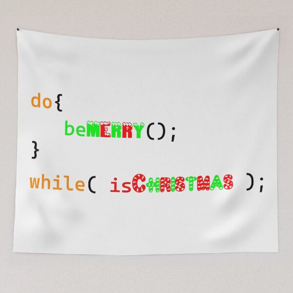 Item preview, Merry Christmas Do While Loop ( Programming Design ) designed and sold by Red Jacket Technologies.