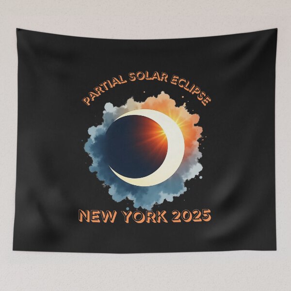 Item preview, Partial Solar Eclipse New York In 2025 designed and sold by elynne9.